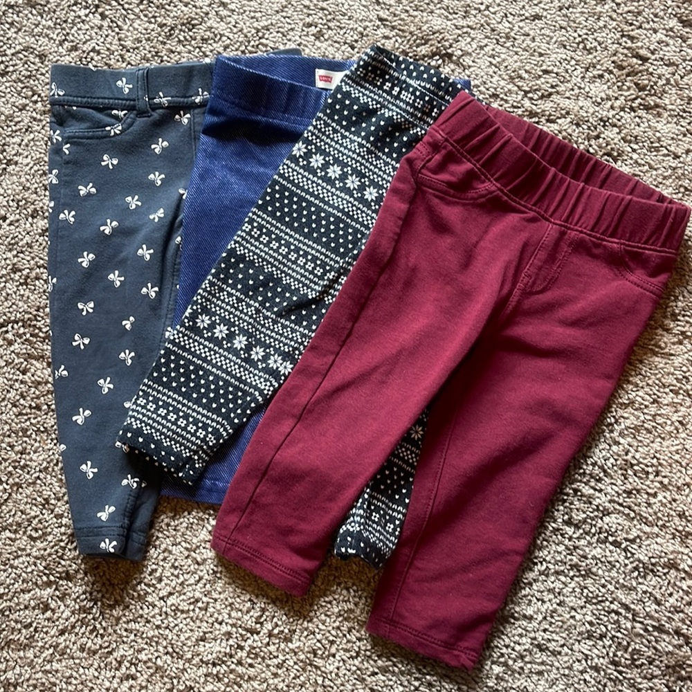 Many baby girl pants
